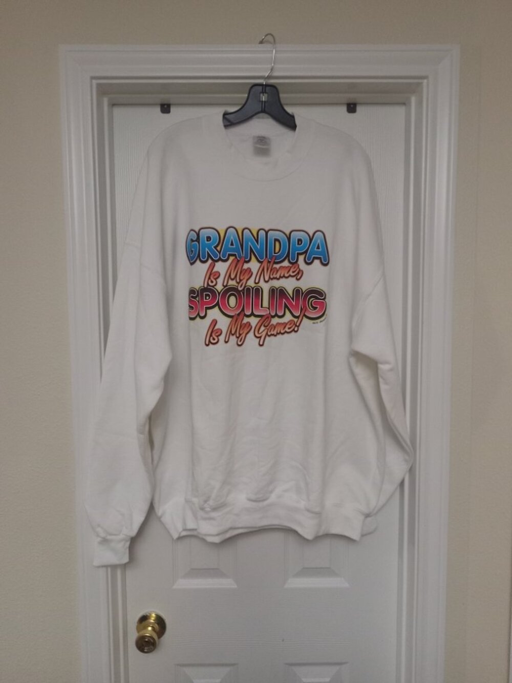 GRANDPA Is My Name SPOILING Is My Game Sweatshirt 3XL
